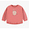 Souris Mini T-shirt rose à manches longues en doux jersey