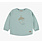 Souris Mini T-shirt turquoise à manches longues en doux jersey