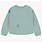 Souris Mini T-shirt turquoise à manches longues en doux jersey