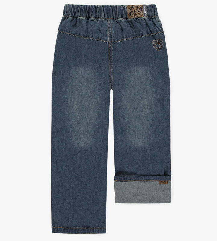 Souris Mini Pantalon coupe décontracté en denim