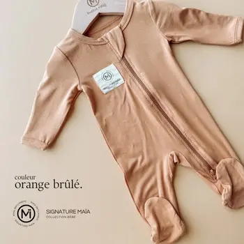 Institut Maia Pyjama de naissance Rhéa - Orange brûlé