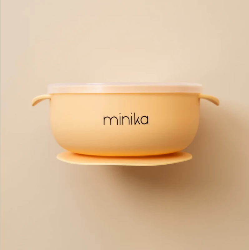 Minika Bol en silicone avec couvercle - Sunset