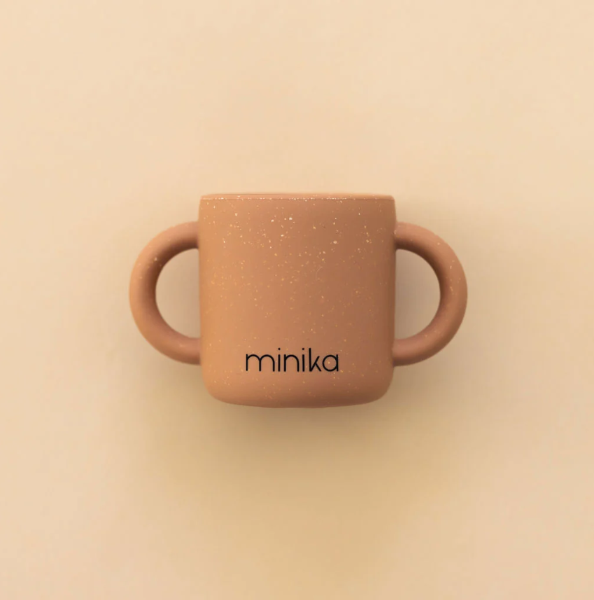 Minika Tasse d'apprentissage avec poignées - Almond