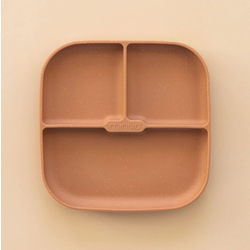 Minika Assiette en silicone avec succion - Almond