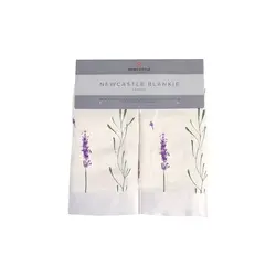 Newcastle Classics Lavender Stems Bamboo Muslin Security Baby Blankie