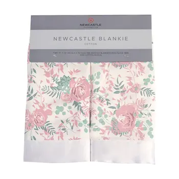 Newcastle Classics Couverture de sécurité pour bébé en mousseline de cotton - Rose du desert