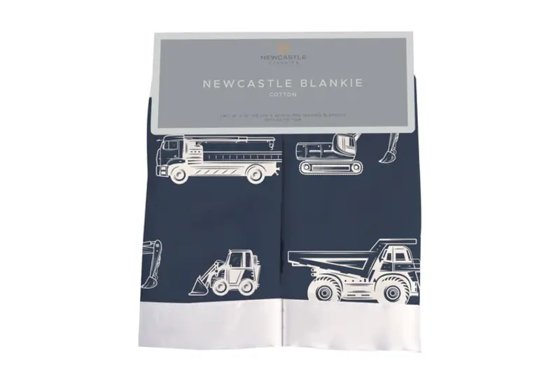 Newcastle Classics Couverture de sécurité pour bébé en mousseline - Camions-bennes et excavateurs