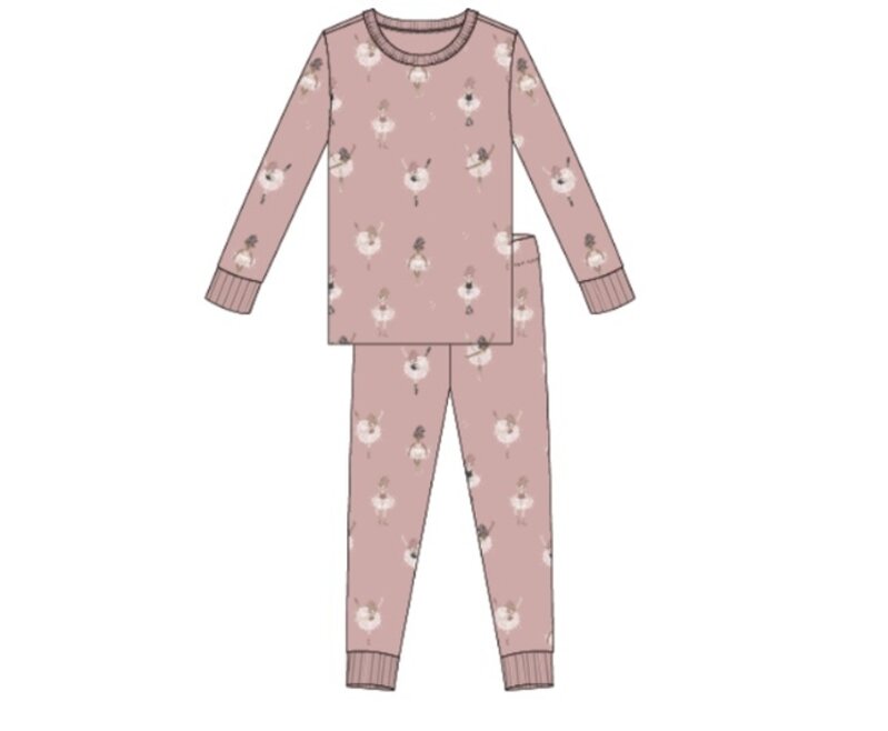 Petit Lem Pyjama set ballerinas - Pink
