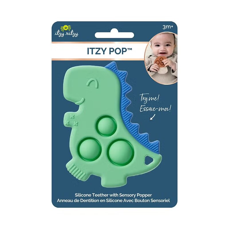 Itzy Ritzy Itzy Pop Sensory Popper Toy - Dino