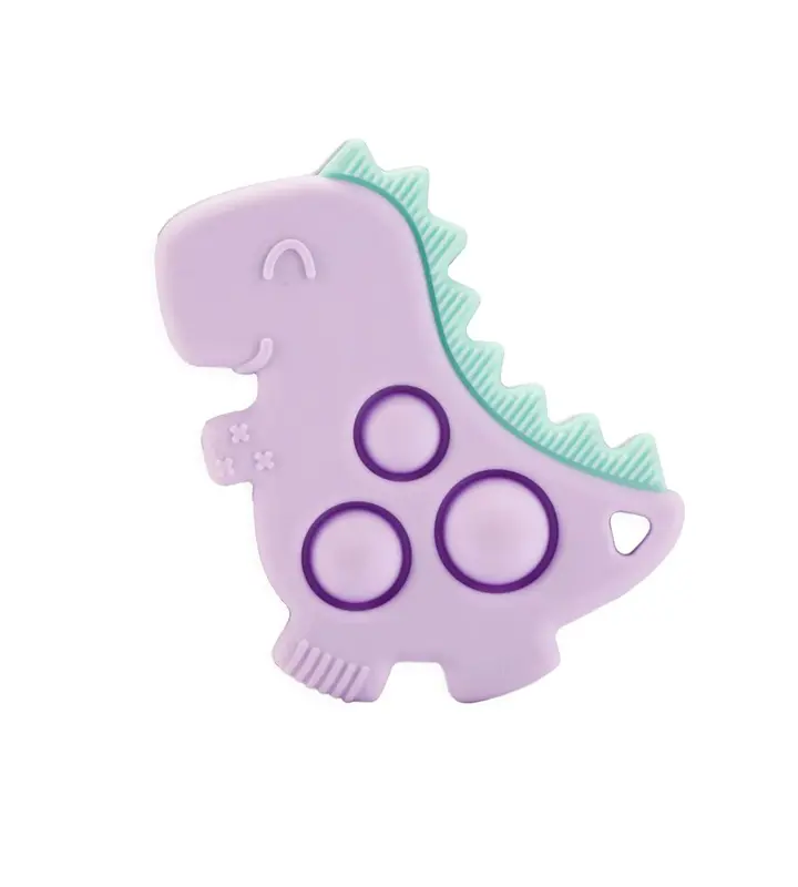 Itzy Ritzy Itzy Pop Sensory Popper Toy - Lilac Dino