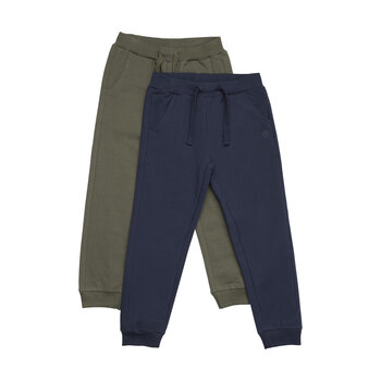 minymo Pantalon de Jogging paquet de 2-Olive/Marine