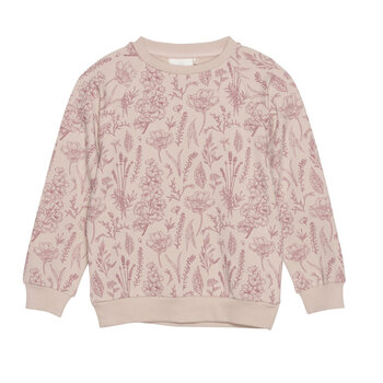 En-fant Floral Long sleeve sweatshirt -  Rose Dust