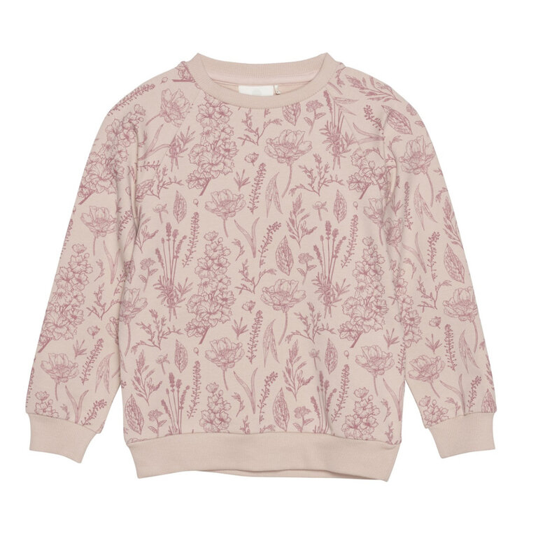 En-fant Sweatshirt à motif de fleurs - Pink