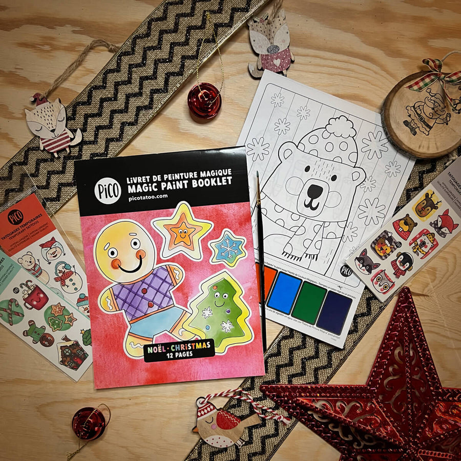 Pico Tatoo Inc Livret de peinture magique - Noël