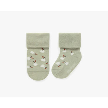 Souris Mini Chaussettes extensibles crèmes avec des noisettes (bébé)