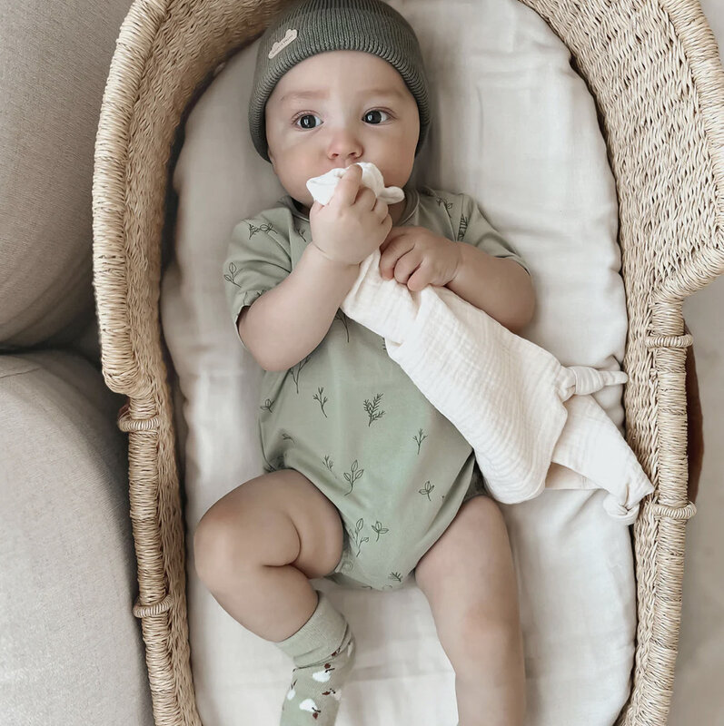 Souris Mini Chaussettes extensibles crèmes avec des noisettes (bébé)