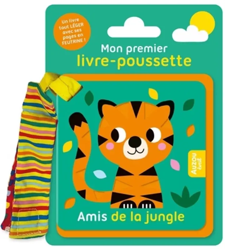 Auzou Mon 1er livre-poussette - Amis de la jungle