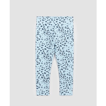 Miles the label Leopard Print on Angel Blue Fleece Leggings