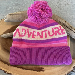 Adventure Bonnet d’hiver avec pompom - Pink