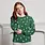 Petit Lem Pine Trees Print on Trekking Green Fleece Women's Sweatshirt