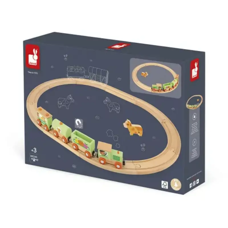 Janod Story- Train ferme avec circuit