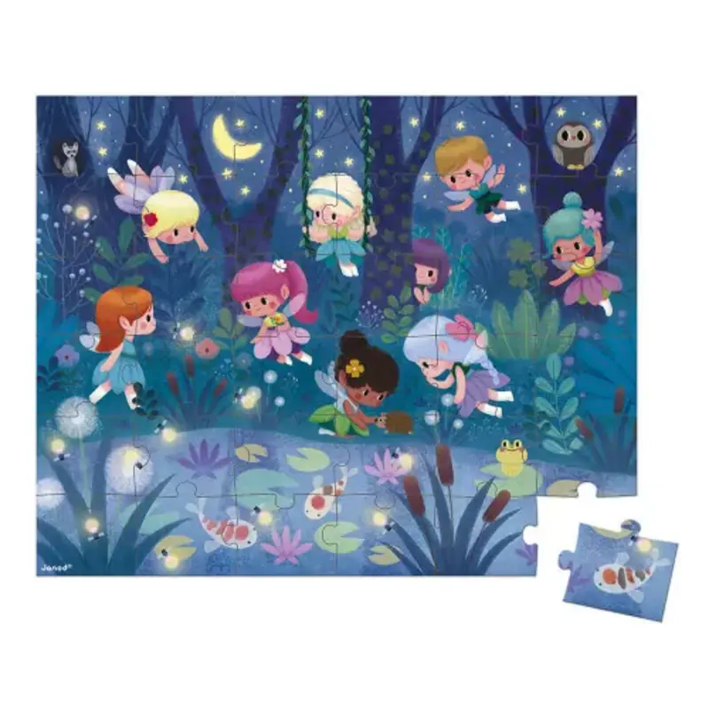 Janod Puzzle 36pcs - Fairies and water lilies