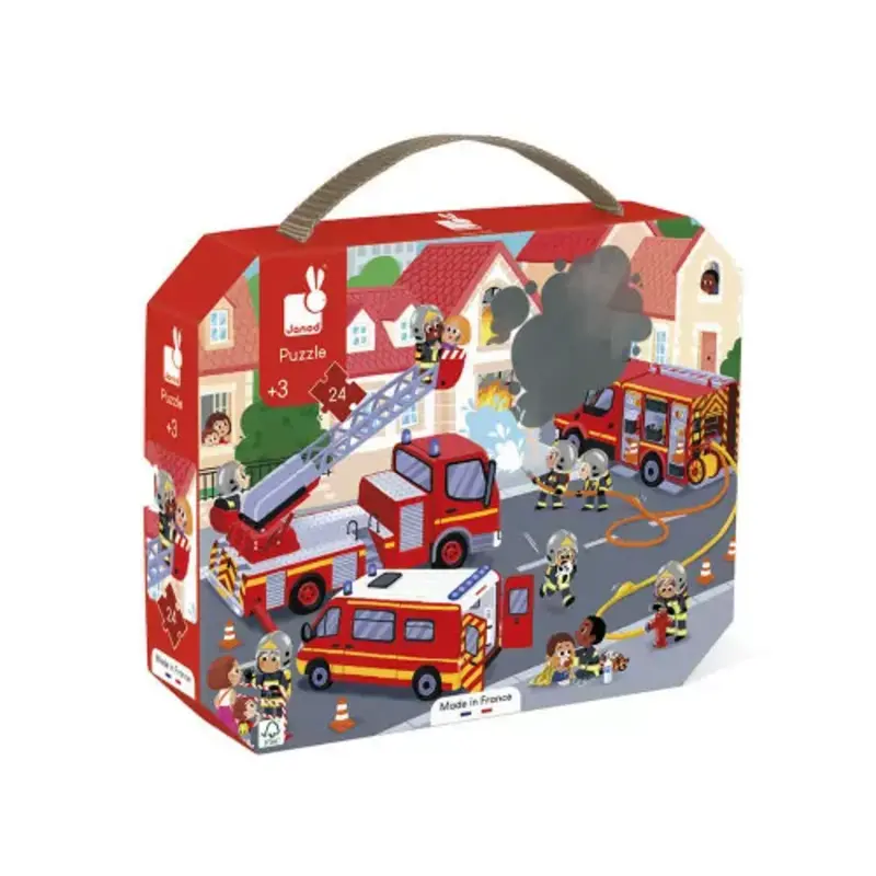 Janod Puzzle 24pcs - Firefighters
