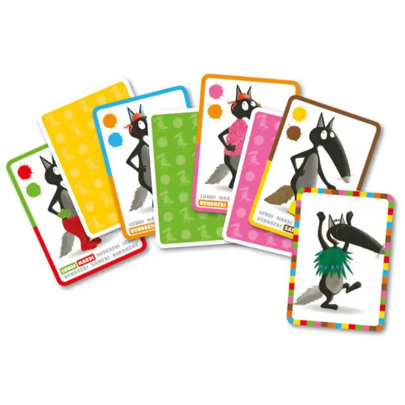 Auzou Card game - Wolf who wanted to change color