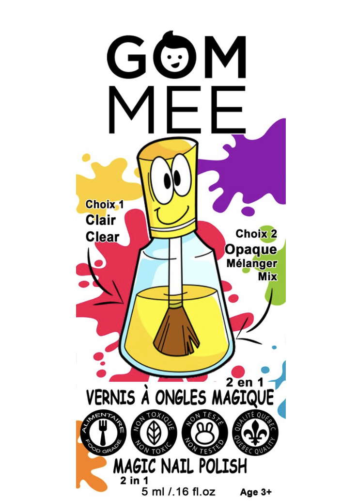 Gom-Mee Vernis magique 2 en 1 - Mauve galaxie 5ml