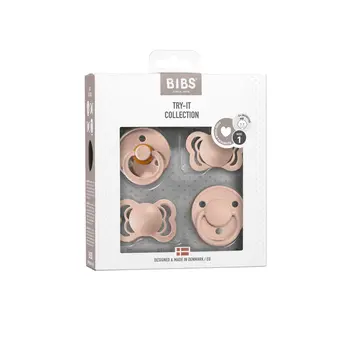 Bibs Pack of 4 pacifiers-Try-It Collection-Blush