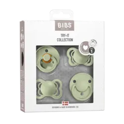 Bibs Pack of 4 pacifiers-Try-It Collection-Sage