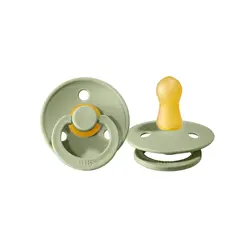 Bibs Ensemble de 2 suces en Latex6-18M- Sauge