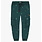 Souris Mini Pantalon coupe régulière vert à motif en coton français