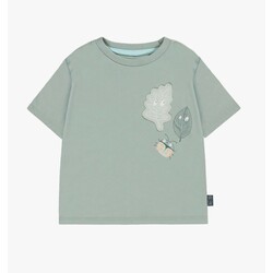 Souris Mini T-shirt à manches longues vert avec illustration en jersey - Bébé