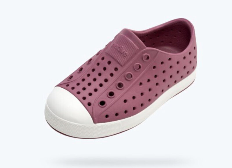 Native Soulier Jefferson Child (size 4-10) - Twilight pink / Shell white