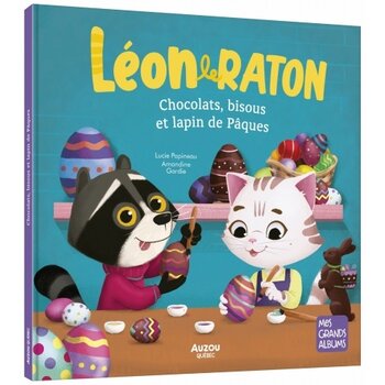 Auzou Léon le raton - Chocolats, bisous et lapin de Pâques