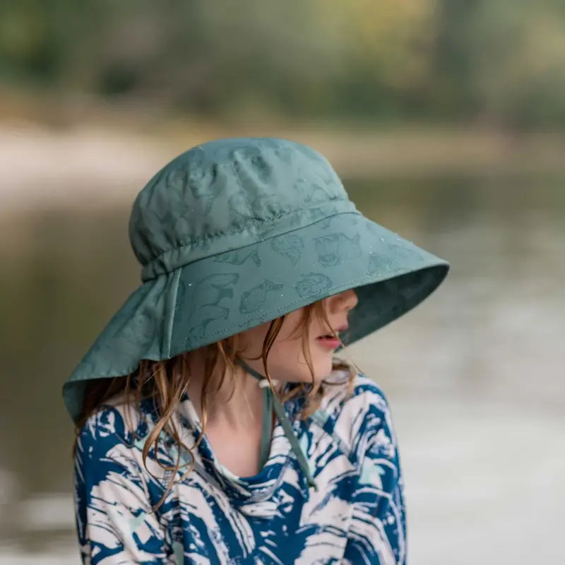 Jan&Jul Kids water repellant adventure hats - Forest friends