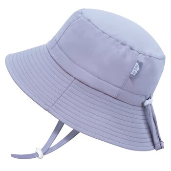 Jan&Jul Kids water repellent bucket hats - Grey cloud