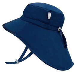 Jan&Jul Chapeau de soleil imperméable - Navy with navy trim