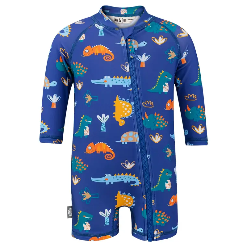 Jan&Jul Kids one piece UV sun suit -  Dino buddies