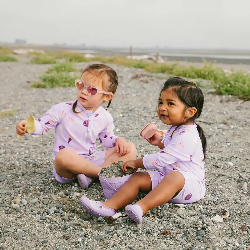 Jan&Jul Kids one piece UV sun suit - Lavender Ice cream