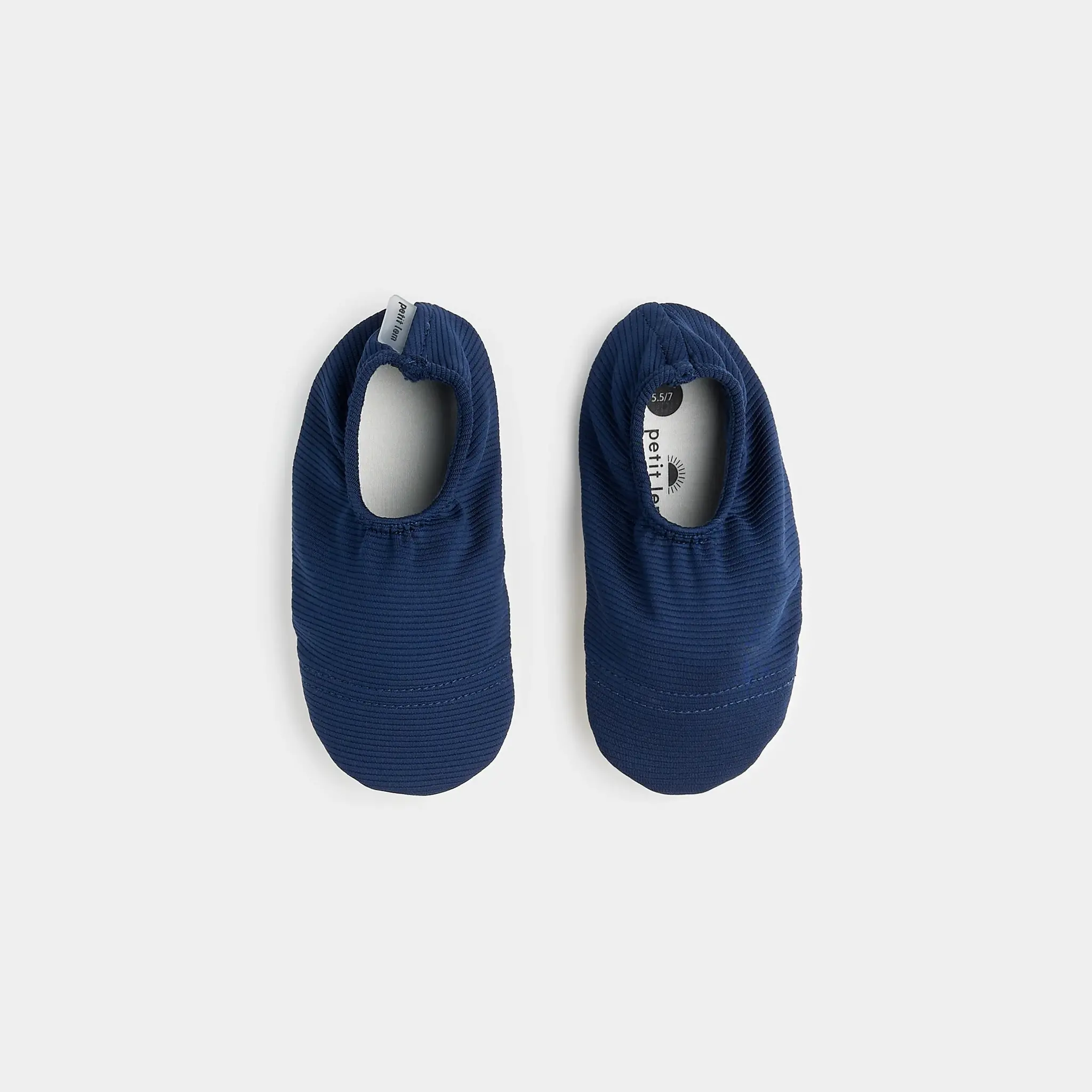 Petit Lem Ribbed Navy Swim Slippers