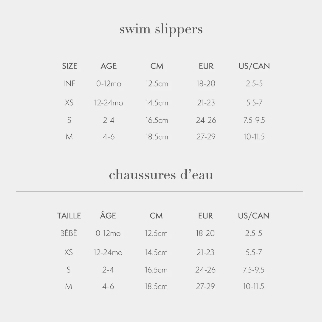 Petit Lem Ribbed Navy Swim Slippers