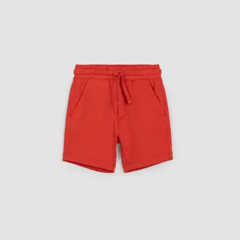 Miles the label Short rouge en coton molletonné