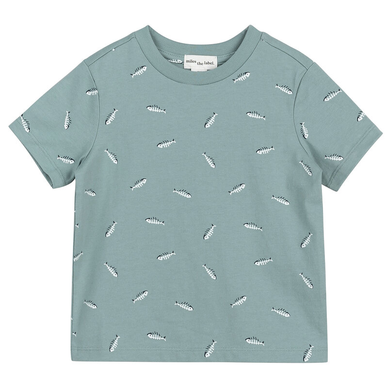 Miles the label T Shirt à imprimé de arêtes de poissons