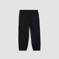Miles the label Black Crinkled Windbreaker Pants