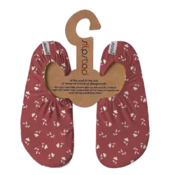 slipstop Chausson enfant fleur bourgogne - UPS 50+