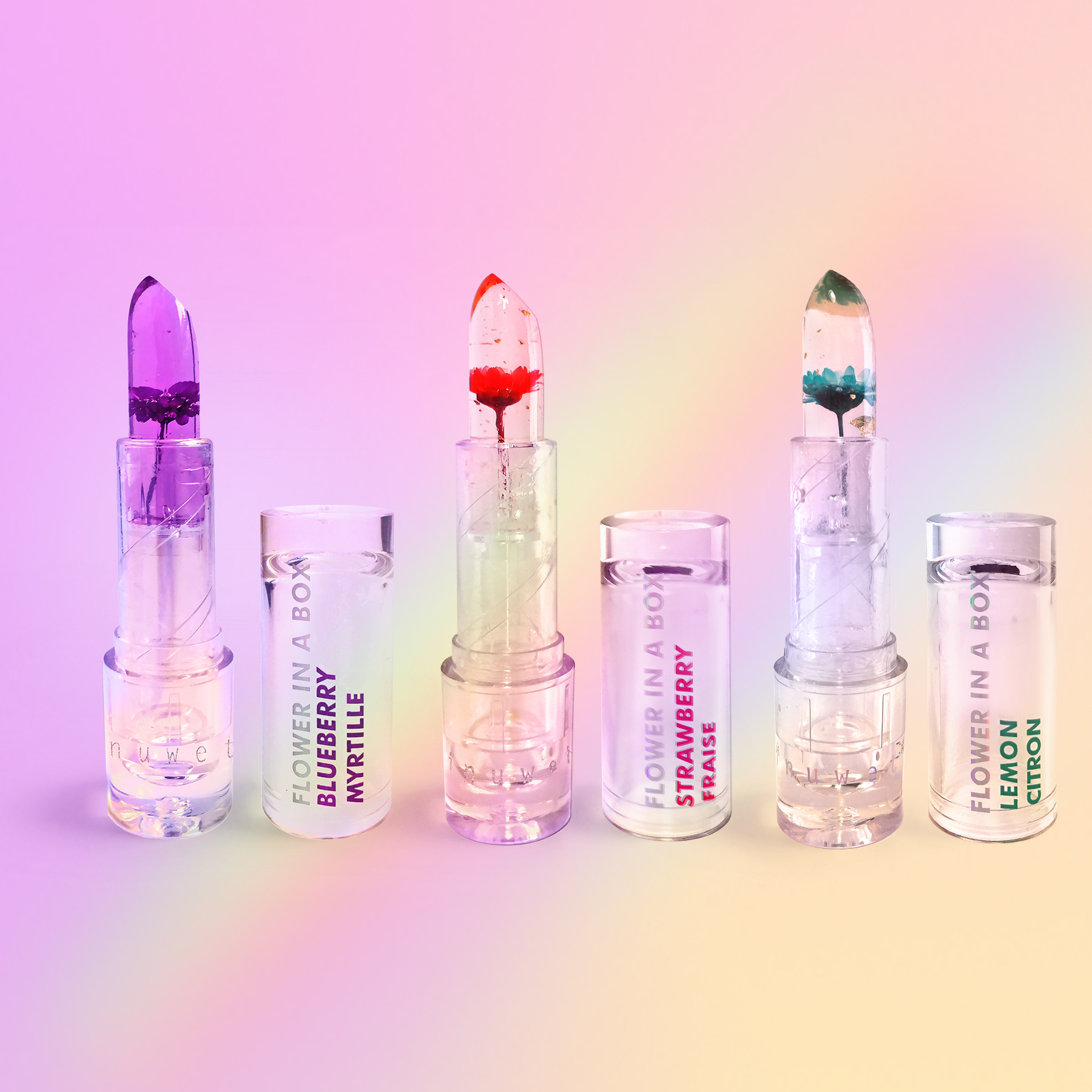 Inuwet Canada Rouge à lèvre brillant - Flower in a box turquoise - Citron - Inuwet