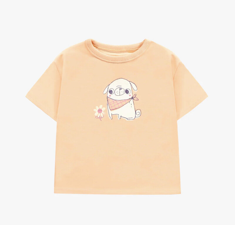 Souris Mini PEACH SHORT SLEEVES RELAXED FIT T-SHIRT WITH PRINT