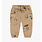 Souris Mini RELAXED FIT LIGHT BROWN PANTS WITH DOG PRINT